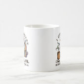 私はコ走ーヒーと皮肉を飲む コーヒーマグカップ (中央)