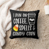 私はコ走ーヒー呪文とキャンディーコーン秋秋 クッション (ブランケット)