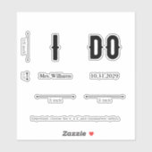 私はゴシックの花嫁結婚の靴をカスタム履く シール (シート)