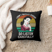 私はゴシップをそう慎重に繰り返し聞ない クッション (ブランケット)