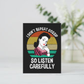 私はゴシップをそう慎重に繰り返し聞ない ポストカード (スタンド正面)