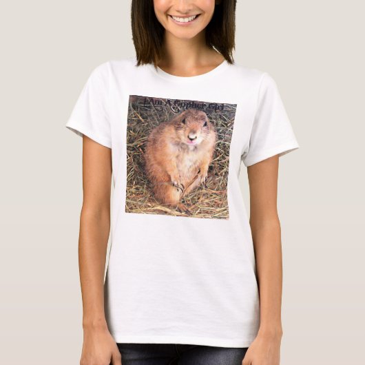 私はゴッファー女子ベーシックなタンクティー Tシャツ (正面)