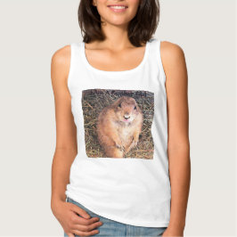 私はゴッファー女子ベーシックなタンクティー Tシャツ