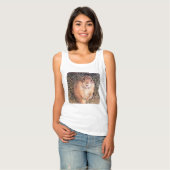 私はゴッファー女子ベーシックなタンクティー Tシャツ (正面フル)