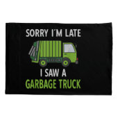 私はゴミをリサイクルするゴミのトラックの衣装を見た 枕カバー (裏面)