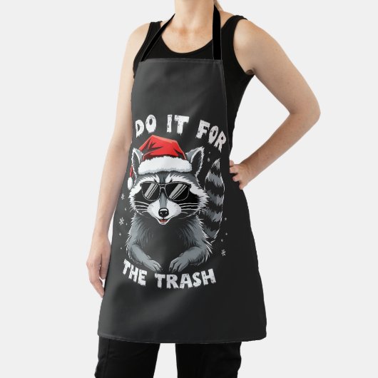 私はゴミ箱のクリスマスアライクおもしろいーンのためにやってる エプロン (インサイチュ)