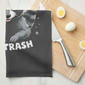 私はゴミ箱のクリスマスアライクおもしろいーンのためにやってる キッチンタオル (四つ折り)