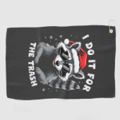 私はゴミ箱のクリスマスアライクおもしろいーンのためにやってる ゴルフタオル (横)