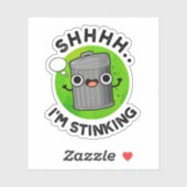 私はゴミ箱をおもしろい臭くしている シール (シート)