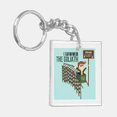 私はゴリアテのキーホルダーを生き延びました キーホルダー (正面左)