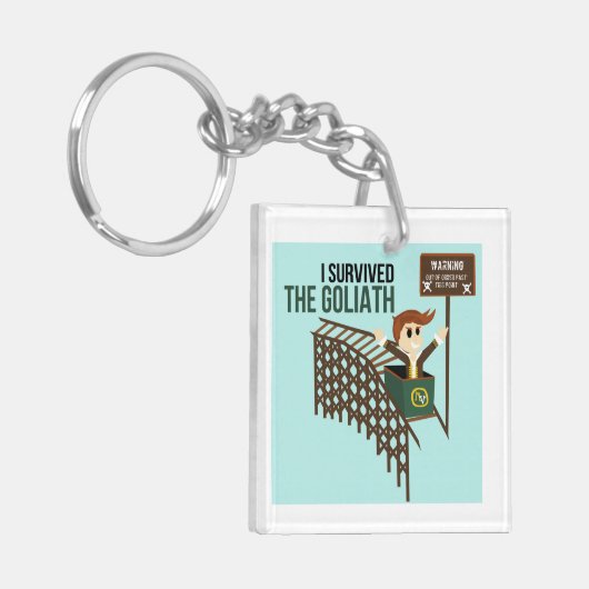 私はゴリアテのキーホルダーを生き延びました キーホルダー (正面左)