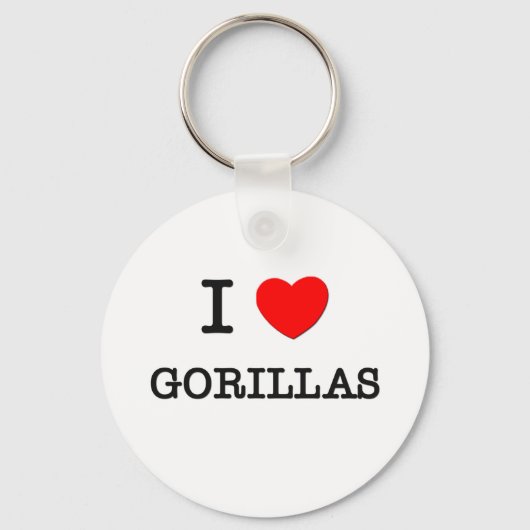 私はゴリラが大好き キーホルダー (正面)