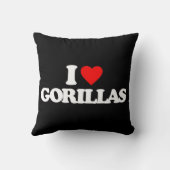 私はゴリラを愛します クッション (裏面)