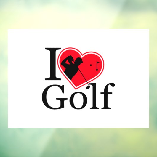 私はゴルフが大好き ウィンドウサイン (シート3)