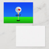 私はゴルフが大好き ノートカード (正面/裏面)