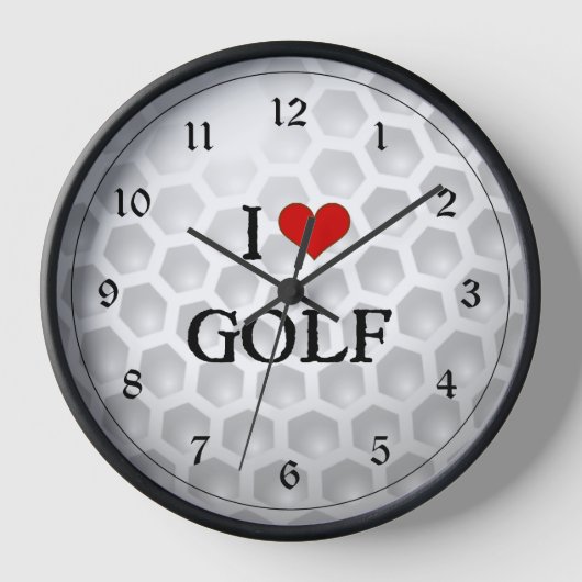 私はゴルフが大好き 壁時計 (正面)