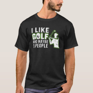 私はゴルフが好きで、多分3人ゴルフパパの父親 Tシャツ