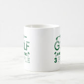 私はゴルフが好きで、3人くらいかな コーヒーマグカップ (中央)