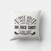 私はゴルフが嫌い クッション (裏面)