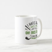 私はゴルフが嫌い コーヒーマグカップ (正面右)