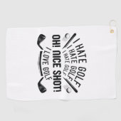 私はゴルフが嫌い ゴルフタオル (横)