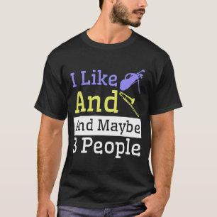 私はゴルフとトロンボーンが好きで、3人くらいかな Tシャツ