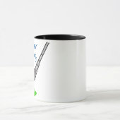 私はゴルフをしたい マグカップ (中央)