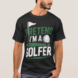 私はゴルファーです ゴルフ プレーヤー と ゴルフ Tシャツ