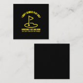 私はゴルファー遊おもしろいゴルフを必ずしもしない コーリングカード (正面/裏面)