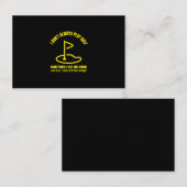 私はゴルファー遊おもしろいゴルフを必ずしもしない 名刺 (正面/裏面)