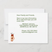 私はゴルフカートの緑の人予算の移動を移動した 案内状 (裏面)