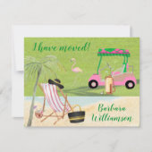 私はゴルフビーチ予算フラット移動を移動 案内状 (正面)