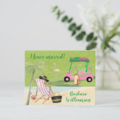 私はゴルフビーチ予算フラット移動を移動 案内状 (スタンド正面)