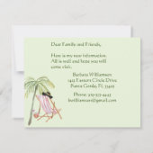 私はゴルフビーチ予算フラット移動を移動 案内状 (裏面)