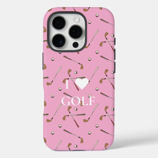 私はゴルフピンクが大好きだ Case-Mate iPhoneケース (裏面)