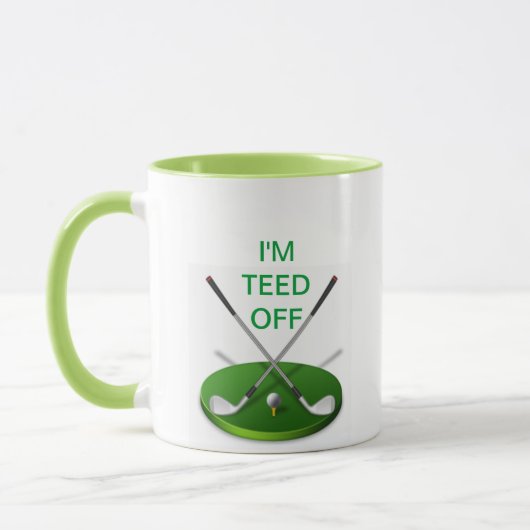 私はゴルフマグを離れてティーにのせられます マグカップ (左)