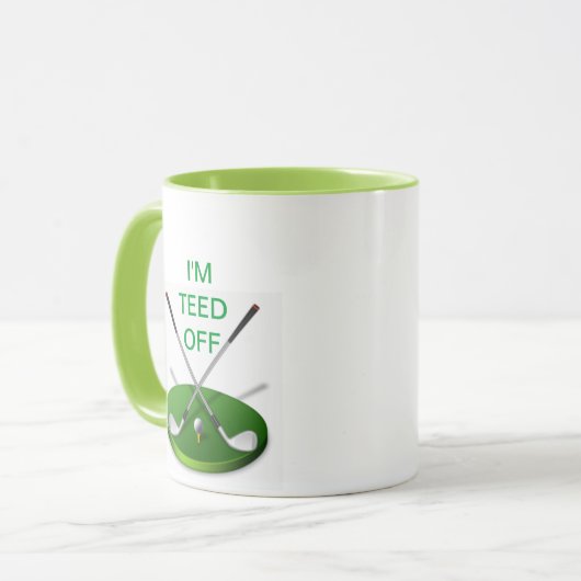 私はゴルフマグを離れてティーにのせられます マグカップ (正面左)