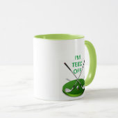 私はゴルフマグを離れてティーにのせられます マグカップ (正面右)