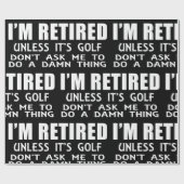 私はゴルフ退職したラッピング紙でなければ ラッピングペーパー (フラット)