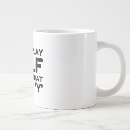 私はゴルフ遊だ ジャンボコーヒーマグカップ (右)