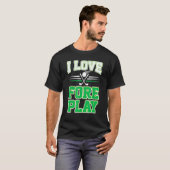 私はゴルフ遊プンが大好き Tシャツ (正面フル)
