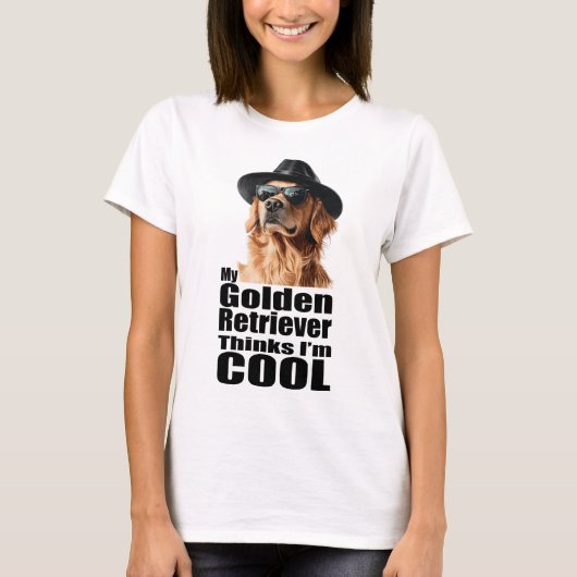 私はゴールデンクールレトリバー Tシャツ (正面)