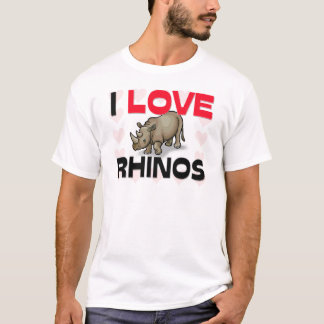 私はサイを愛します Tシャツ