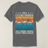 私はサイクリンググランドパおもしろい自転車サイクリング Tシャツ (デザイン正面)