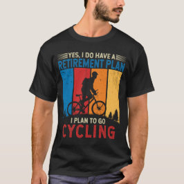 私はサイクリングサイコロジスト自転車に乗る予定だ Tシャツ