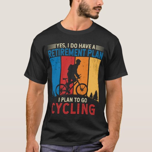 私はサイクリングサイコロジスト自転車に乗る予定だ Tシャツ (正面)