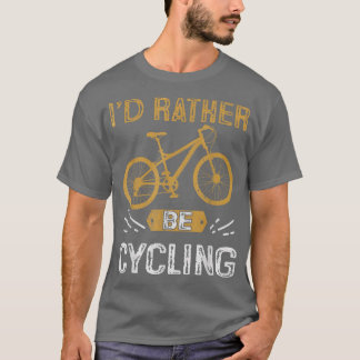 私はサイクリングバイクもしくは自転車に乗る人サイクル Tシャツ