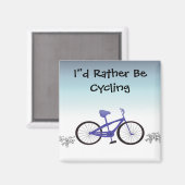 私はサイクリング マグネット (正面/裏面)