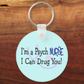 私はサイケナースよ薬を飲める！ キーホルダー (正面)