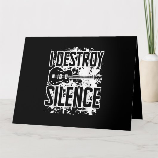 私はサイレンスベース奏者のギタおもしろいーミュージックを破壊する カード (正面)